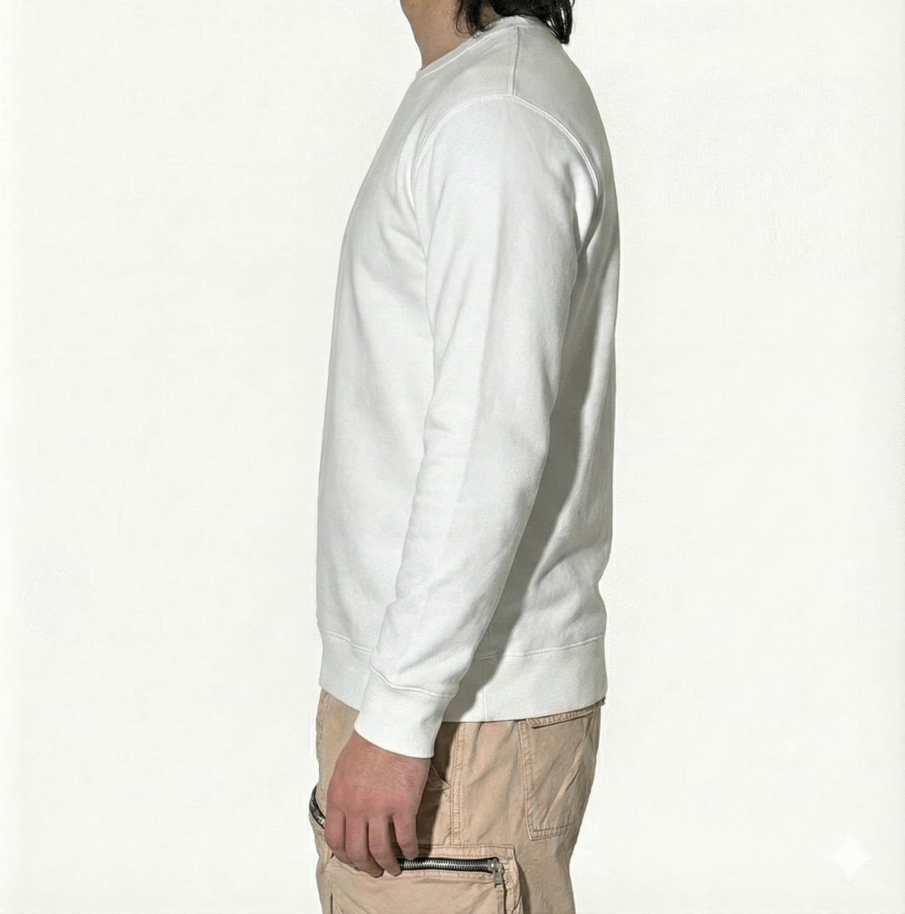 Premium White Sweatshirt